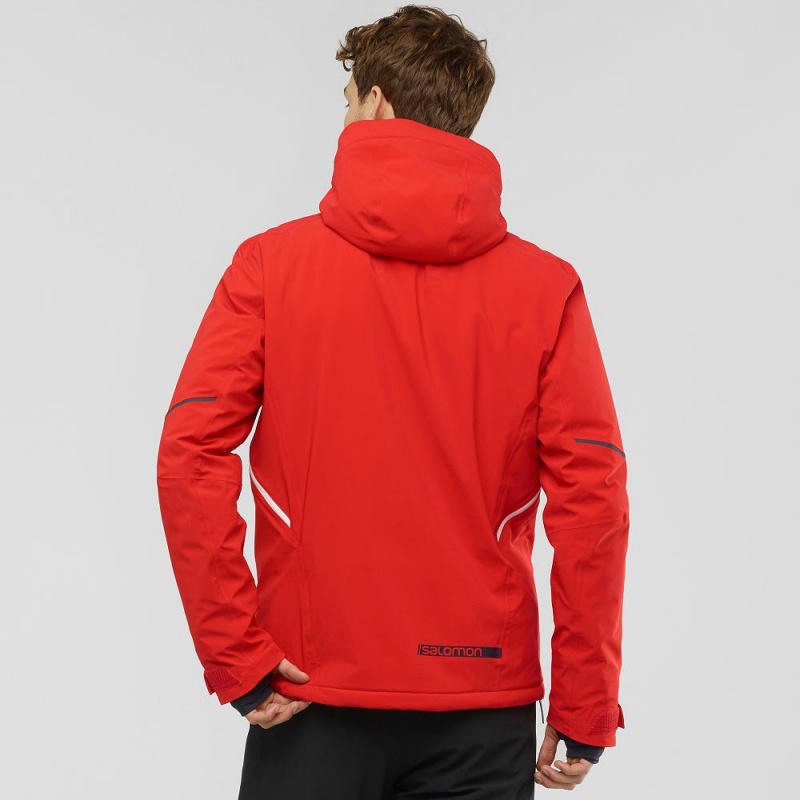 Salomon Brilliant Skijacken Herren Rot | 34709-KVMN