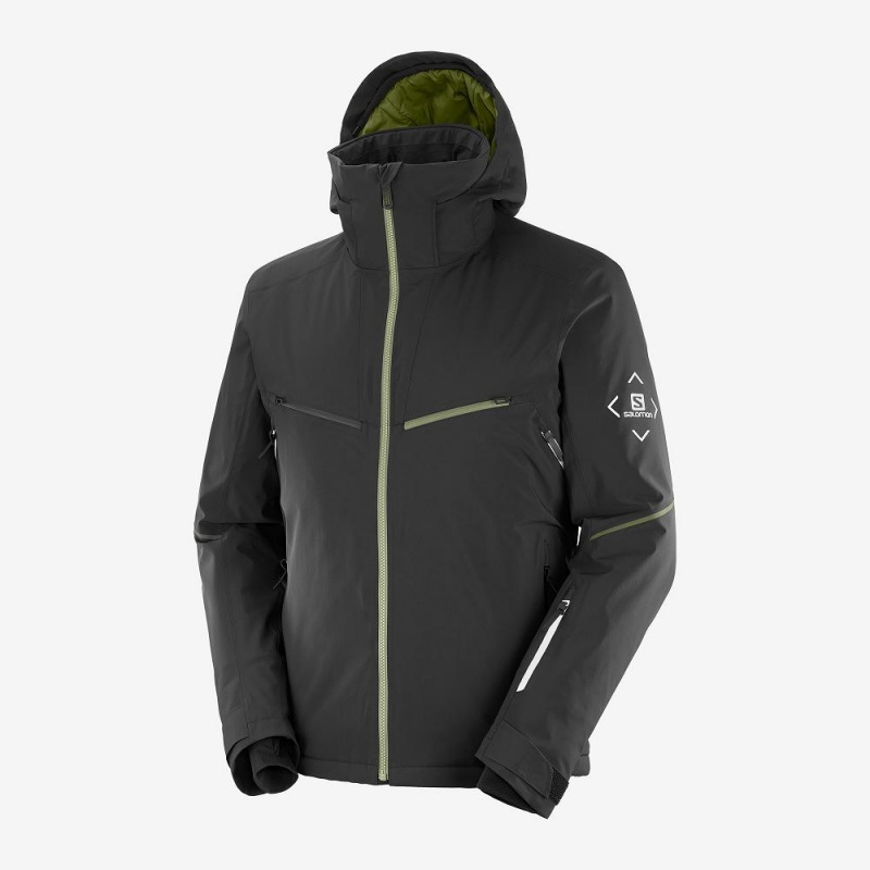 Salomon Brilliant Skijacken Herren Schwarz | 30297-QTHS