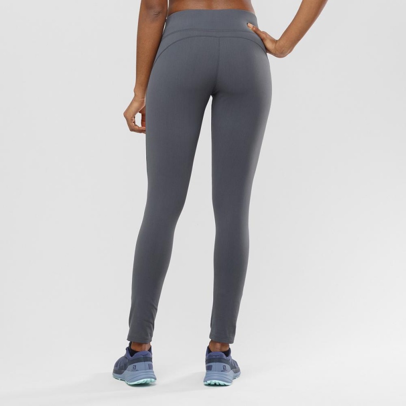 Salomon Comet Warm Tight W Strumpfhose Damen Gray | 34852-VQUG