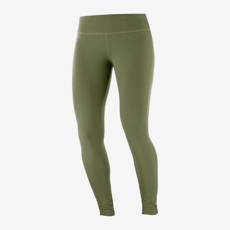 Salomon Comet Warm Tight W Strumpfhose Damen Grün | 16857-BTUW