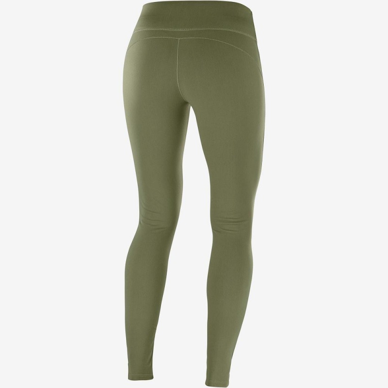 Salomon Comet Warm Tight W Strumpfhose Damen Grün | 16857-BTUW