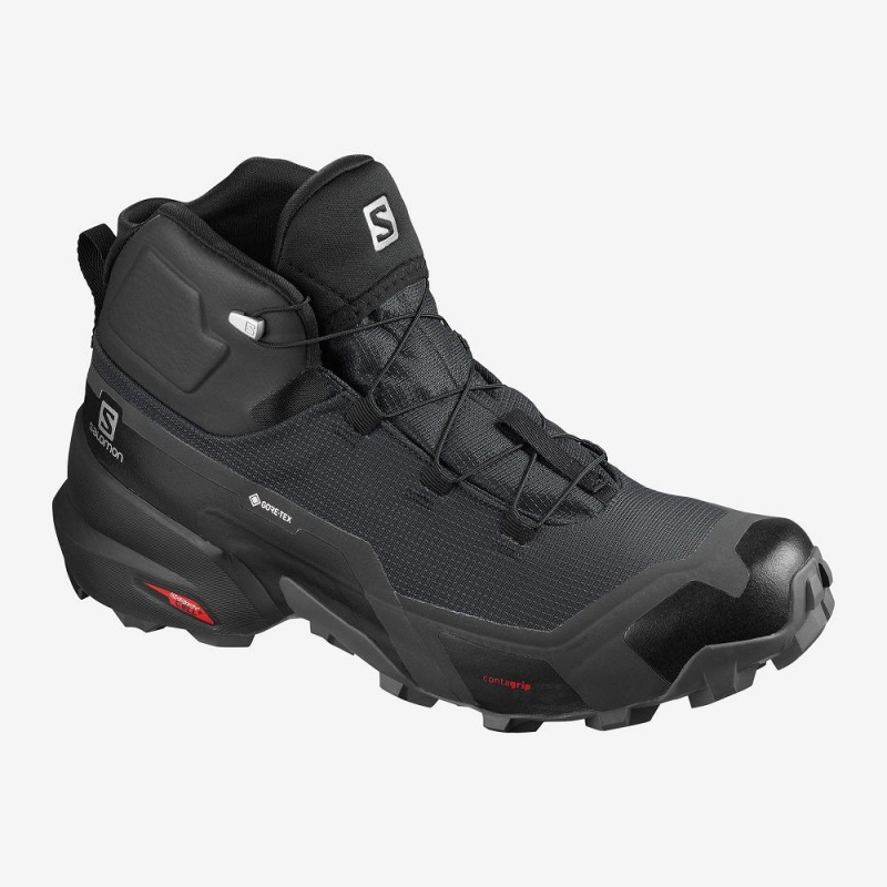 Salomon Cross Hike Mid Gore-Tex Wanderstiefel Herren Schwarz | 67293-EHWY