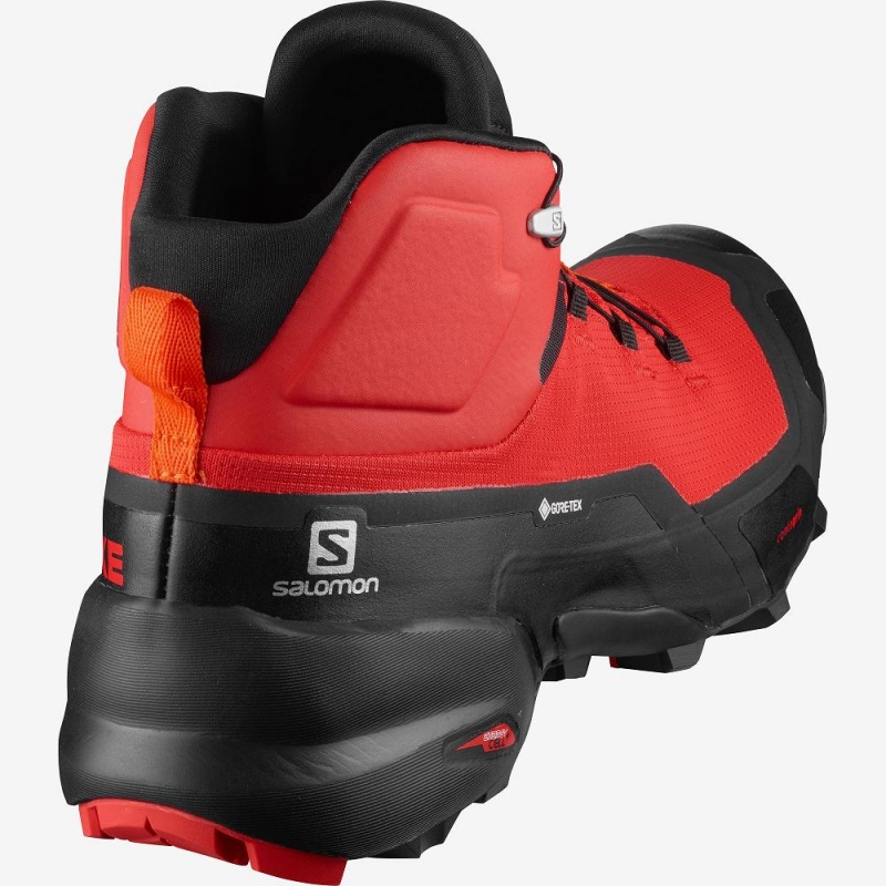 Salomon Cross Hike Mid Gore-Tex Wanderstiefel Herren Rot | 79084-TVBI