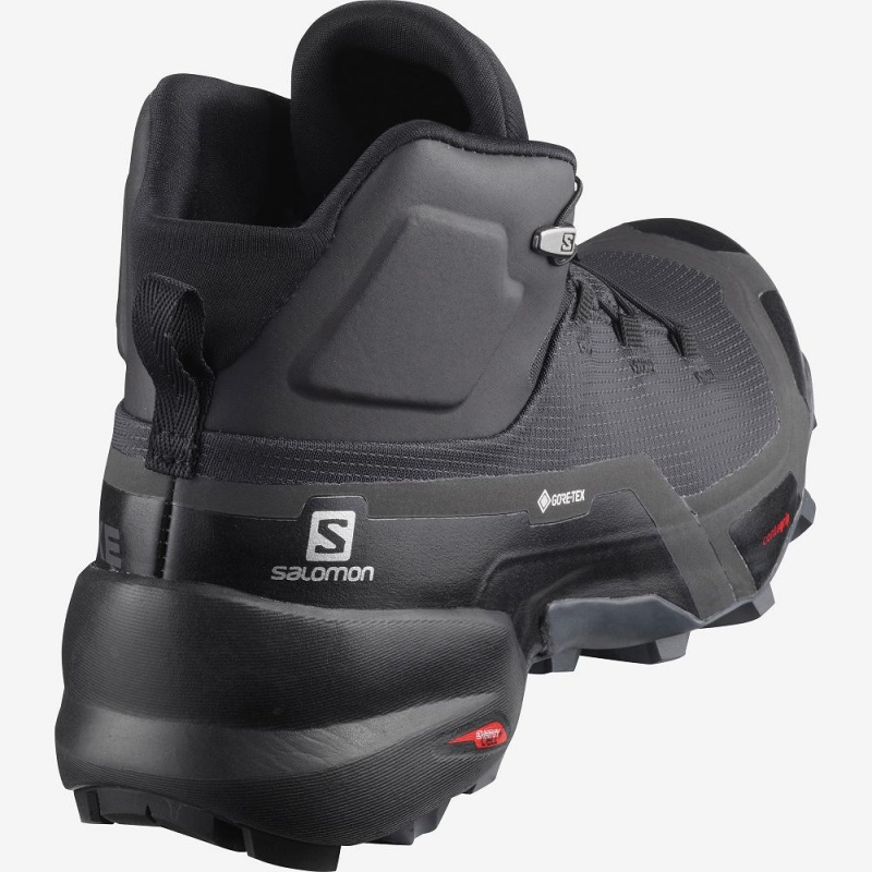 Salomon Cross Hike Mid Gore-Tex Wanderstiefel Damen Schwarz | 19683-QEXC