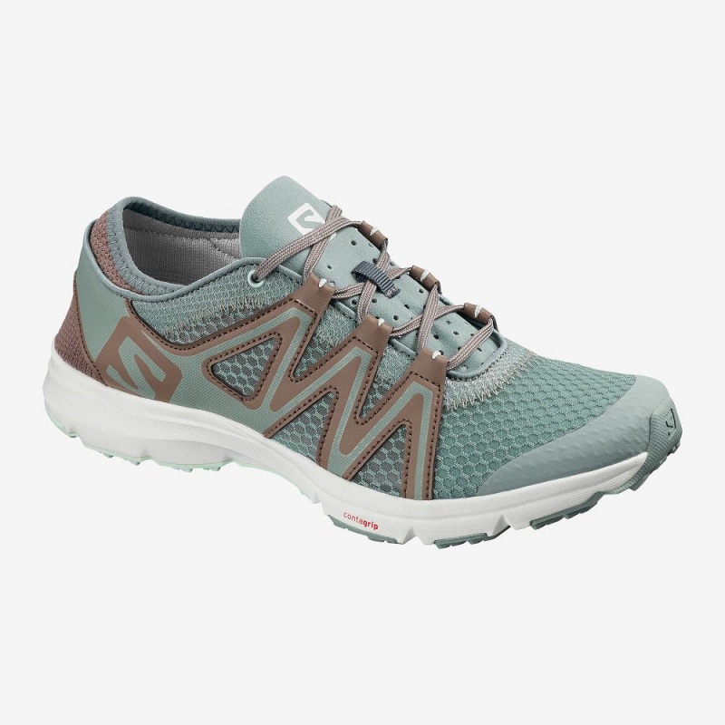 Salomon Crossamphibian Swift 2 W Pantoletten Damen Grün | 86270-MKUB