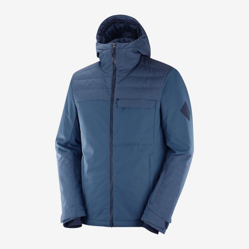 Salomon Deepsteep Jacket M Skijacken Herren Navy | 30754-XAEV