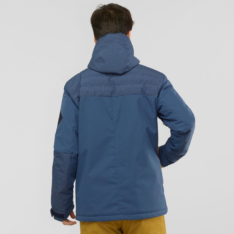 Salomon Deepsteep Jacket M Skijacken Herren Navy | 30754-XAEV