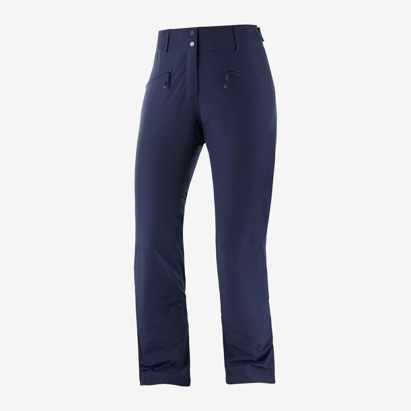 Salomon Edge Hose Damen Navy | 79634-AIZB