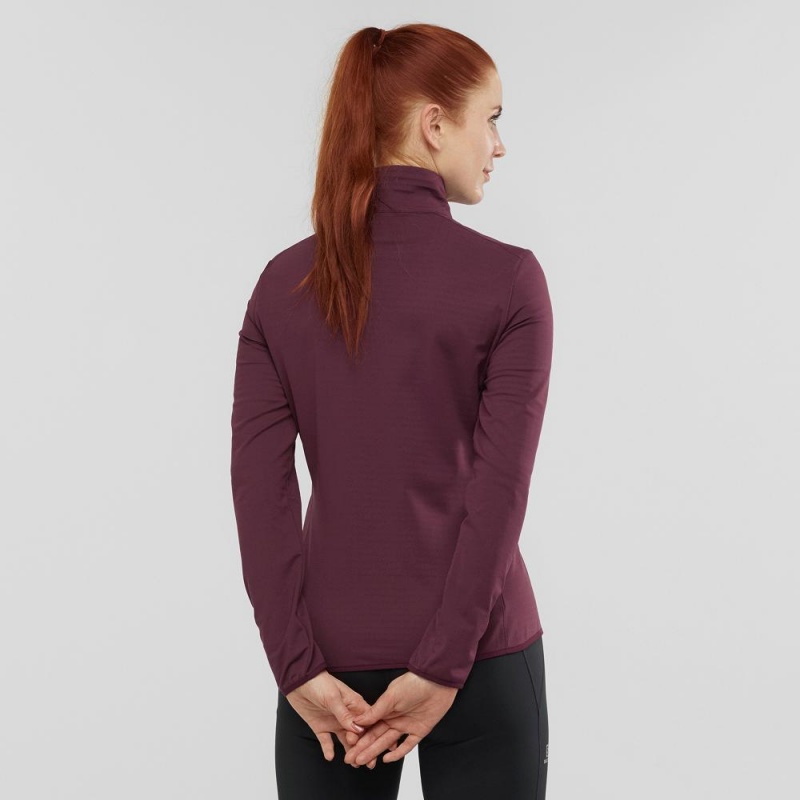 Salomon Essential Lightwarm Pullover Damen Lila | 37092-KXBE