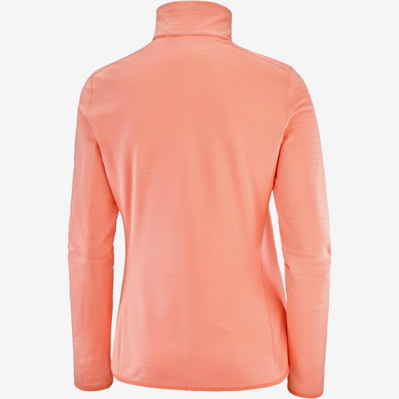 Salomon Essential Lightwarm Pullover Damen Orange | 39160-KTLM