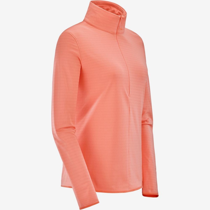 Salomon Essential Lightwarm Pullover Damen Orange | 39160-KTLM