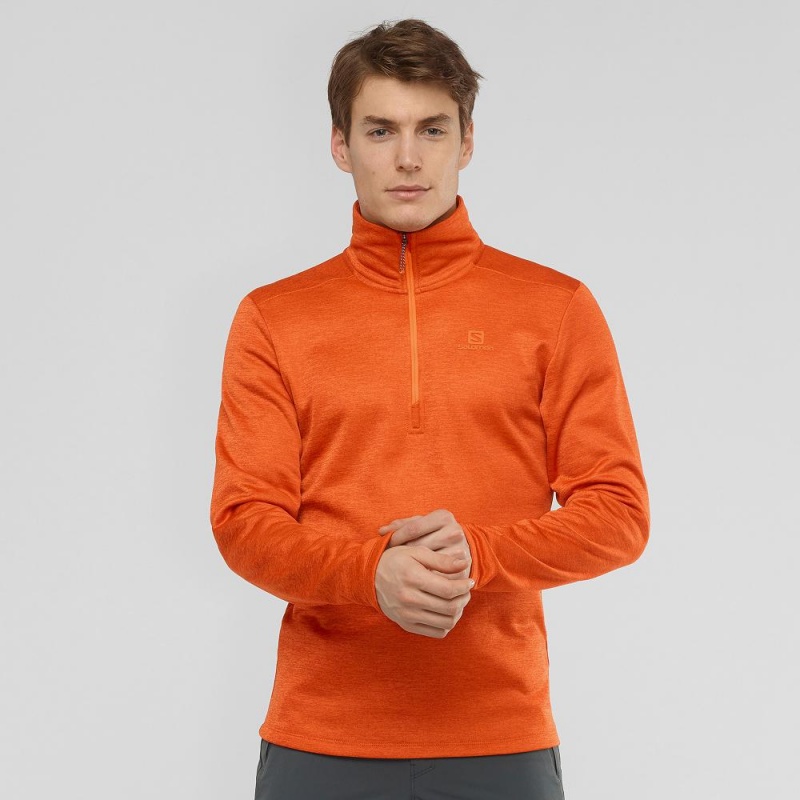 Salomon Essential Lightwarm Seamless Skijacken Herren Orange | 74529-PZDA