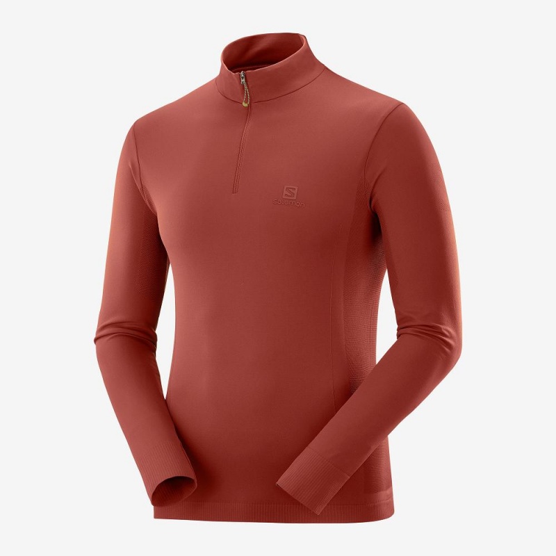 Salomon Essential Seamless Laufjacke Herren Rot | 65317-WQGR