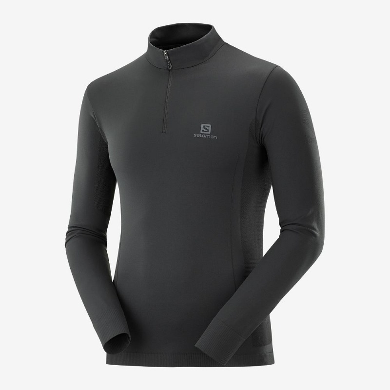 Salomon Essential Seamless Laufjacke Herren Schwarz | 71902-EVWL