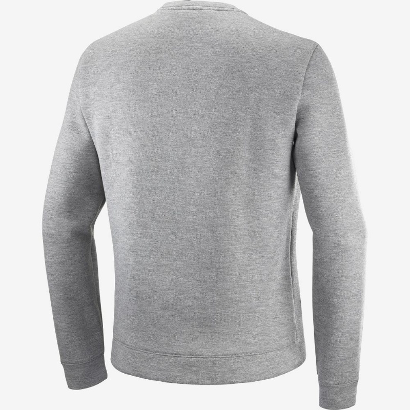 Salomon Essential Warm Pullover Herren Gray | 83725-VBFY