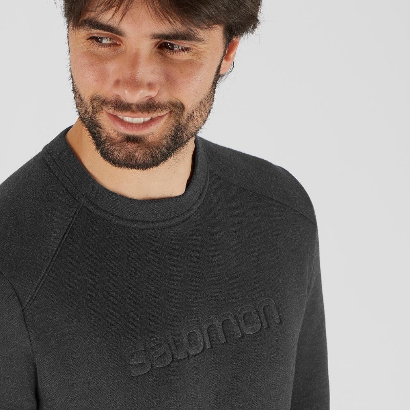 Salomon Essential Warm Pullover Herren Schwarz | 23591-LZXV