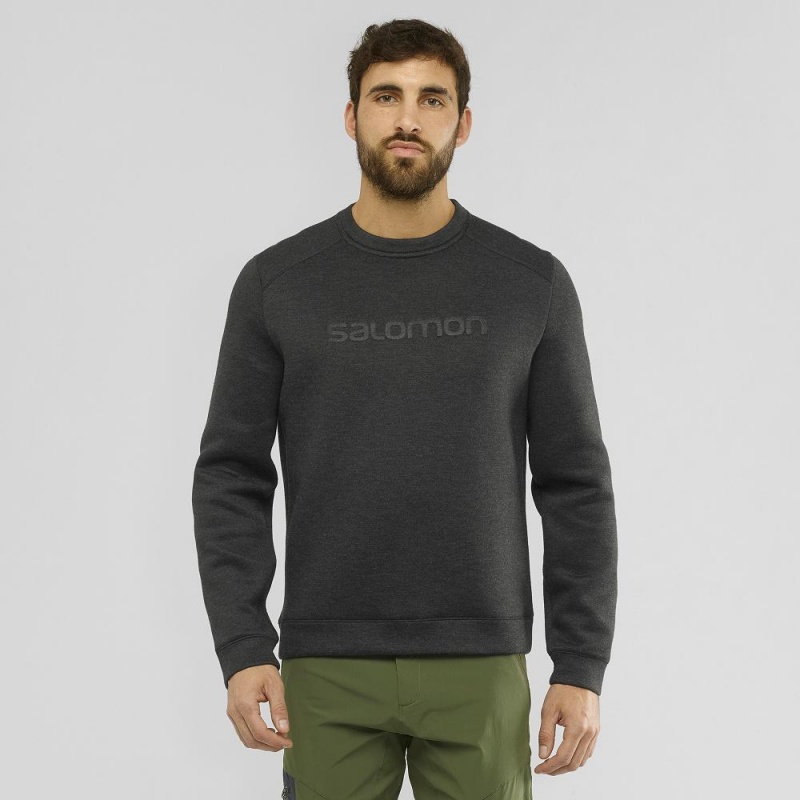 Salomon Essential Warm Pullover Herren Schwarz | 23591-LZXV