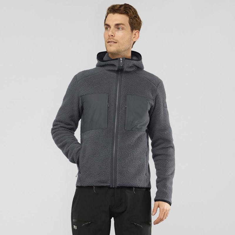 Salomon Essential Warm Teddy Skijacken Herren Gray | 79402-IZAP