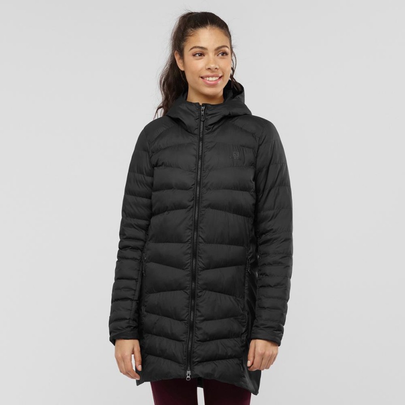 Salomon Essential Xwarm Long Jacke Damen Gray | 28134-LCXG