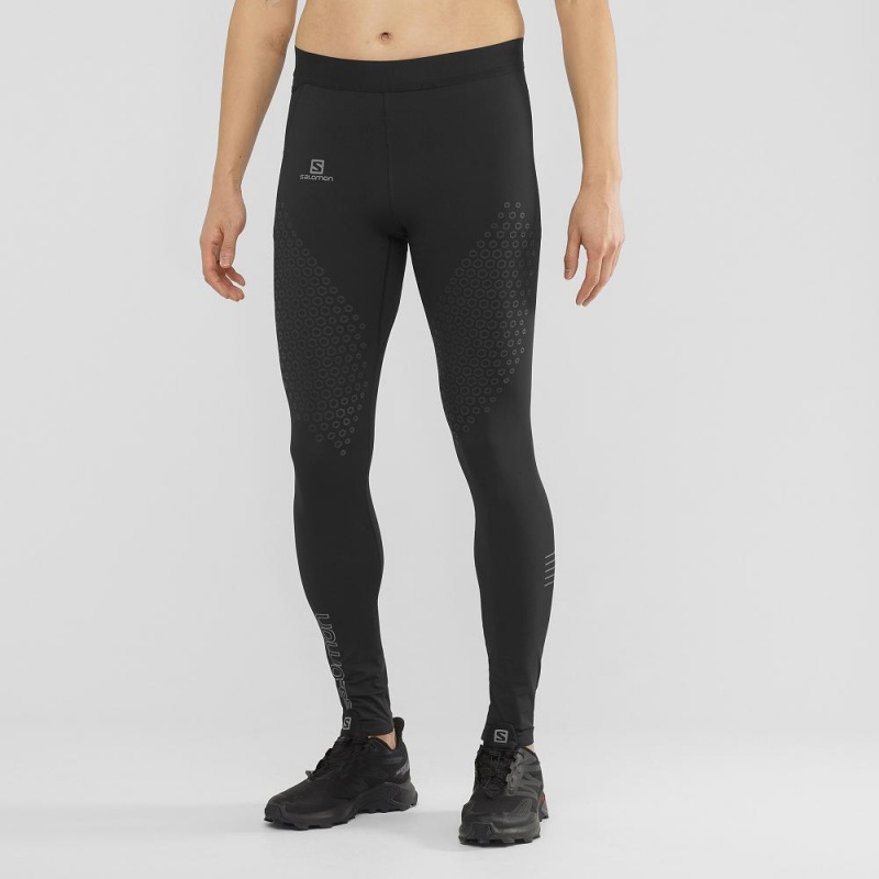 Salomon Exo Motion Strumpfhose Herren Schwarz | 36041-IEFV