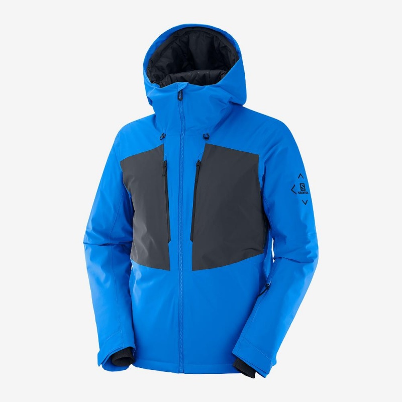 Salomon Highland Skijacken Herren Blau | 20486-GMXA