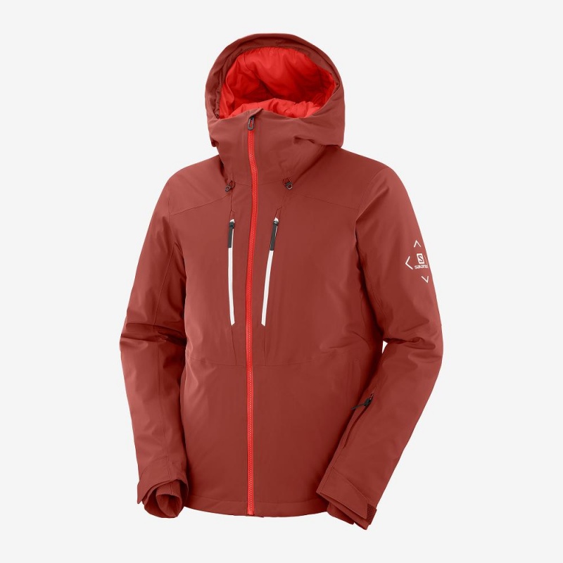 Salomon Highland Skijacken Herren Rot | 39728-MJOV