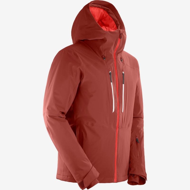 Salomon Highland Skijacken Herren Rot | 39728-MJOV