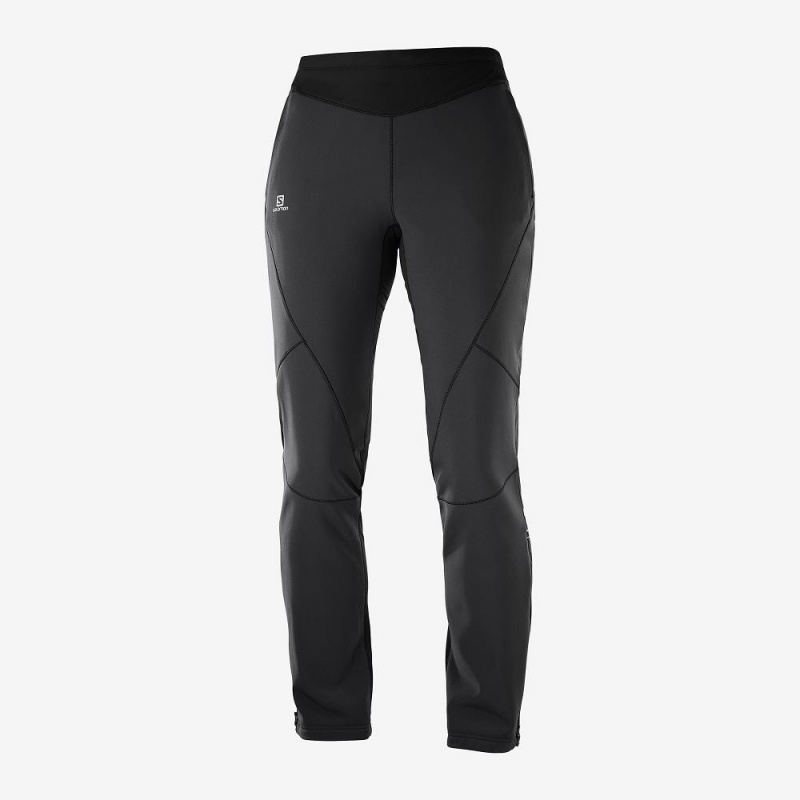 Salomon Lightning Warm Sshell W Hose Damen Schwarz | 78149-JZWT