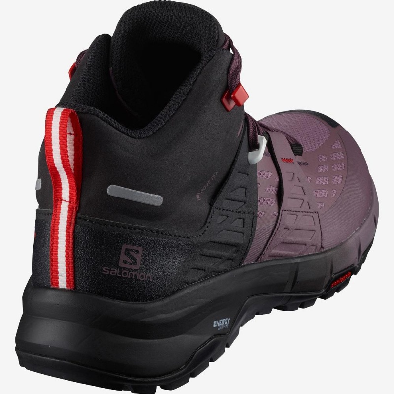 Salomon Odyssey Mid Gtx W Trekking Damen Schwarz | 09415-SICQ