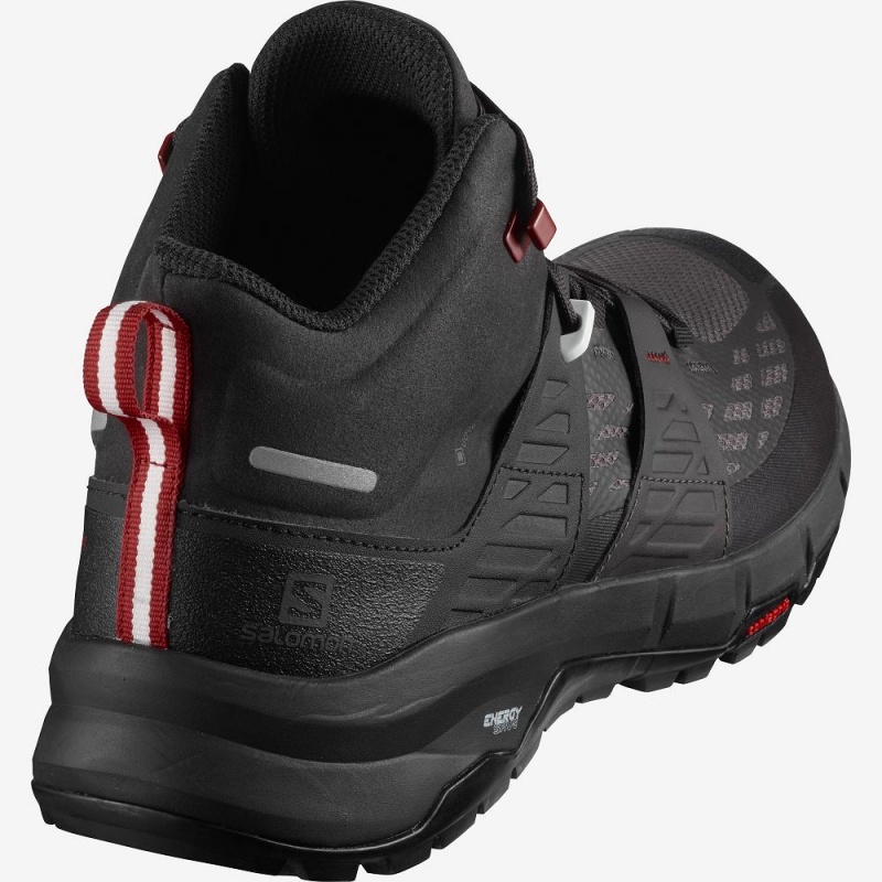 Salomon Odyssey Mid Gtx Wanderstiefel Herren Schwarz | 72185-FLMC