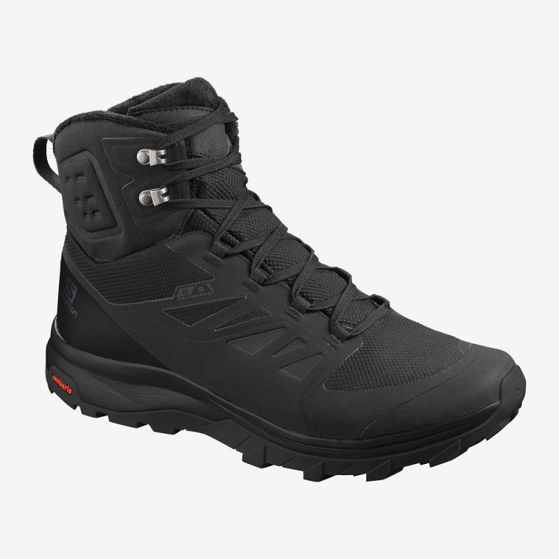 Salomon Outblast Thinsulate Climasalomon Wasserdichte Winterstiefel Herren Schwarz | 18290-DPZN