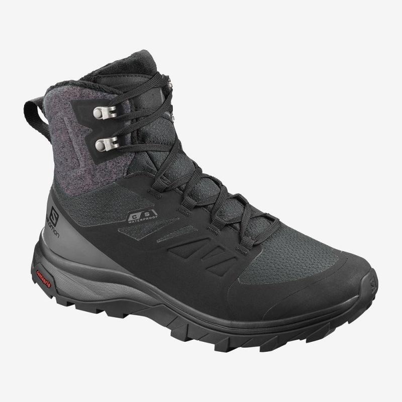 Salomon Outblast Thinsulate Climasalomon Wasserdichte Winterstiefel Damen Schwarz | 09768-UMTN