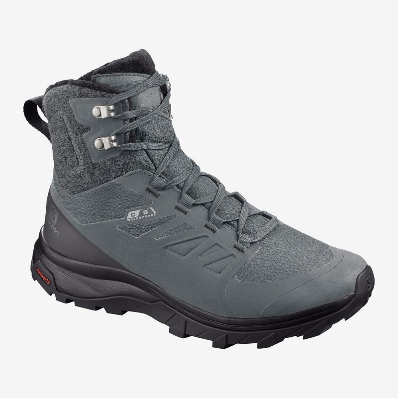 Salomon Outblast Thinsulate Climasalomon Wasserdichte Winterstiefel Damen Gray | 69524-KVOY