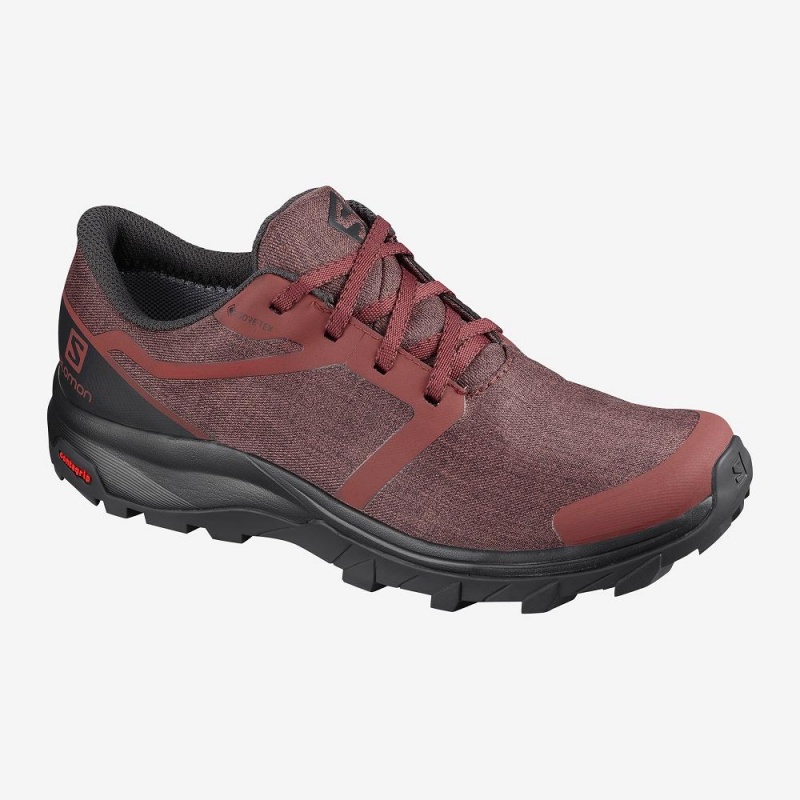 Salomon Outbound Gtx W Trekking Damen Rot | 19485-YKMZ