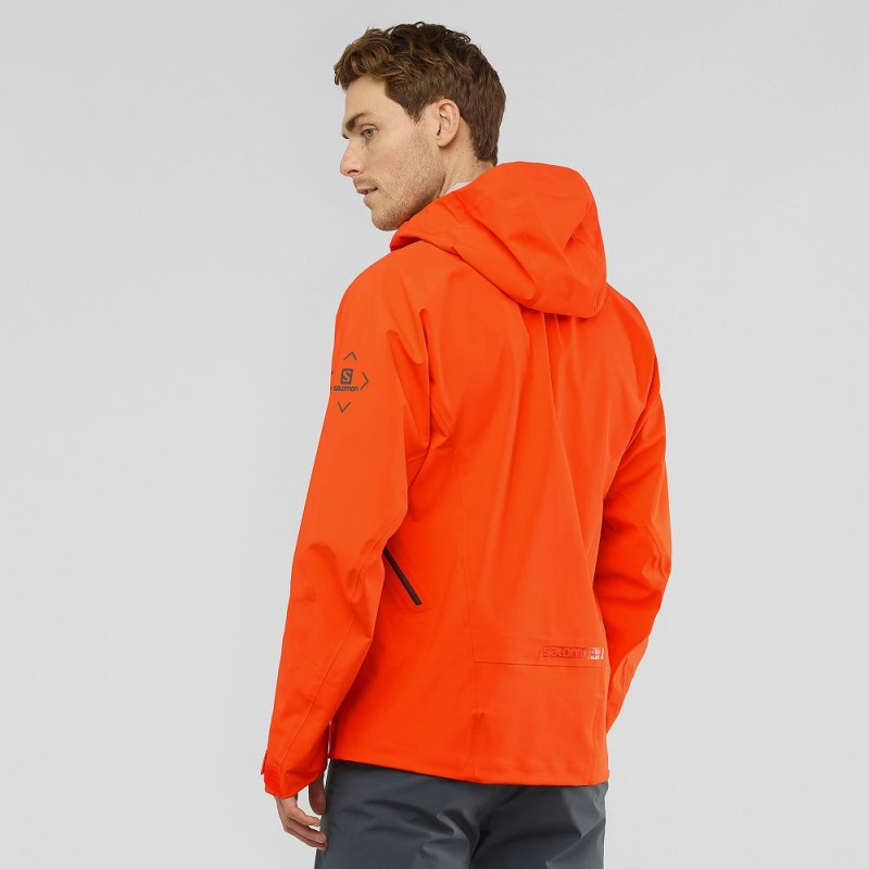 Salomon Outlaw 3L Skijacken Herren Orange | 12385-PDIC