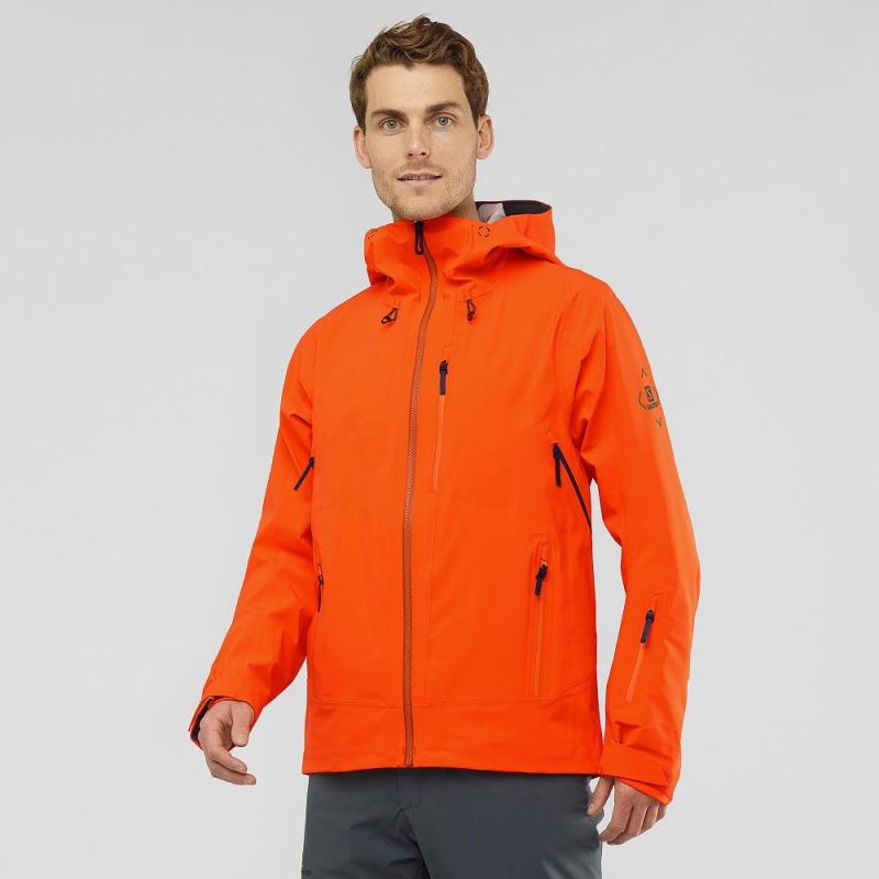 Salomon Outlaw 3L Skijacken Herren Orange | 12385-PDIC