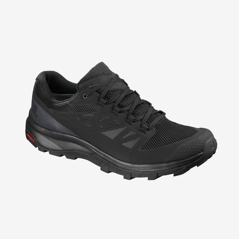 Salomon Outline Gore-Tex Trekking Herren Schwarz | 36092-EJKF