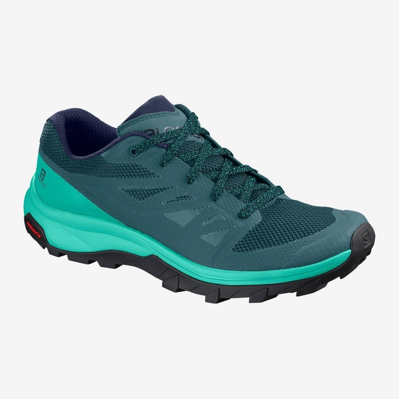 Salomon Outline Trekking Damen Grün | 09237-RJCM