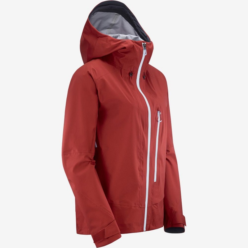 Salomon Outpeak 3L Light Jacket W Skijacken Damen Rot | 94012-TFPG