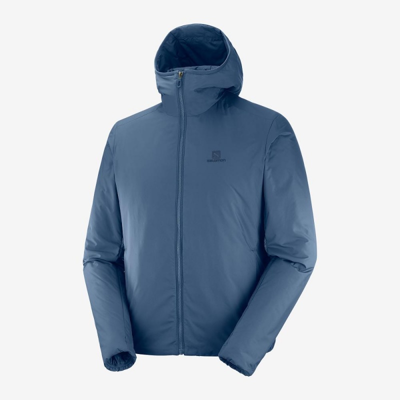 Salomon Outrack Insulated Hoodie Herren Navy | 60418-TFKC