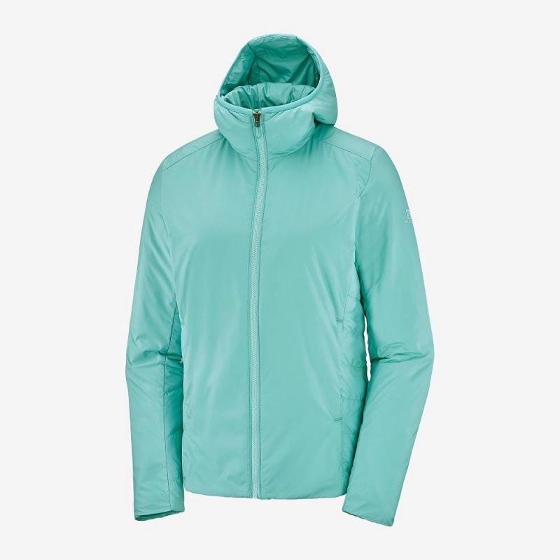 Salomon Outrack Insulated Jacke Damen Grün | 23019-QLCF