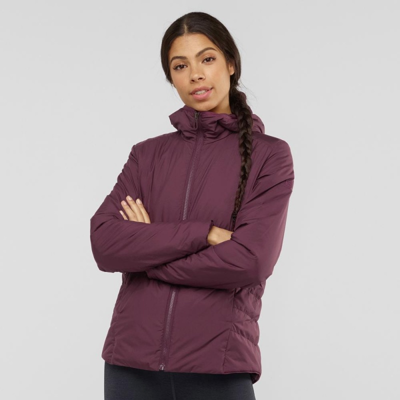 Salomon Outrack Insulated Jacke Damen Lila | 90358-TEAM