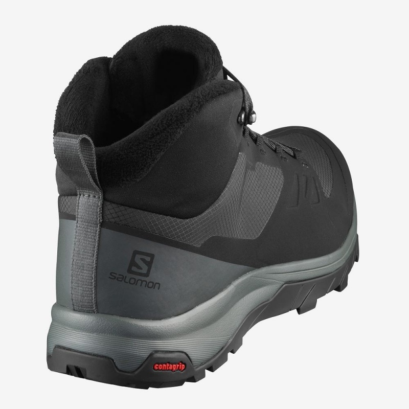 Salomon Outsnap Climasalomon Wasserdichte Winterstiefel Herren Schwarz | 52470-UXEZ