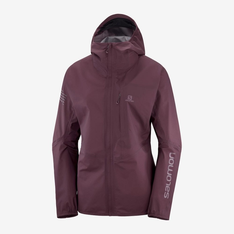 Salomon Outspeed 360 3L Jkt W Jacke Damen Lila | 45306-SYQJ