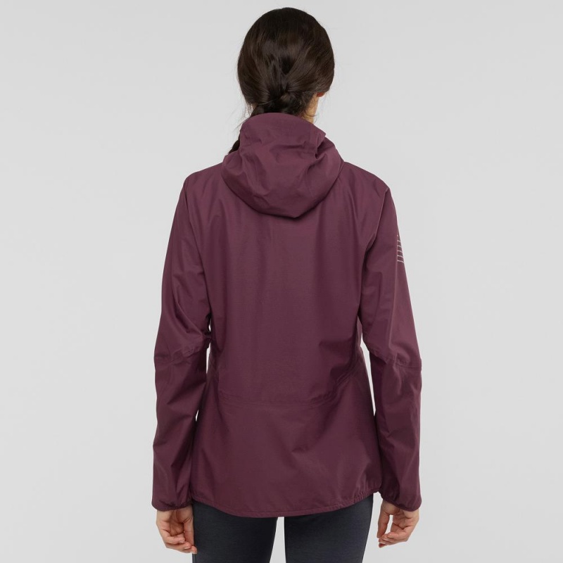 Salomon Outspeed 360 3L Jkt W Jacke Damen Lila | 45306-SYQJ