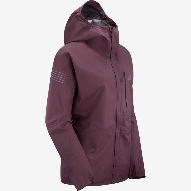 Salomon Outspeed 360 3L Jkt W Jacke Damen Lila | 45306-SYQJ