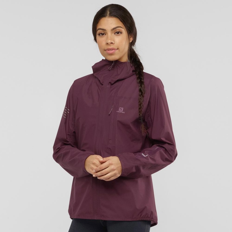 Salomon Outspeed 360 3L Jkt W Jacke Damen Lila | 45306-SYQJ