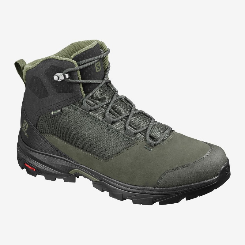 Salomon Outward Gore-Tex Wanderstiefel Herren Gray | 05638-QNPB