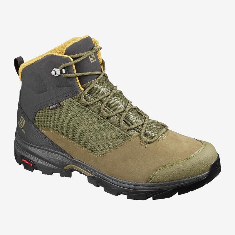 Salomon Outward Gore-Tex Wanderstiefel Herren Grün | 02487-LNZH