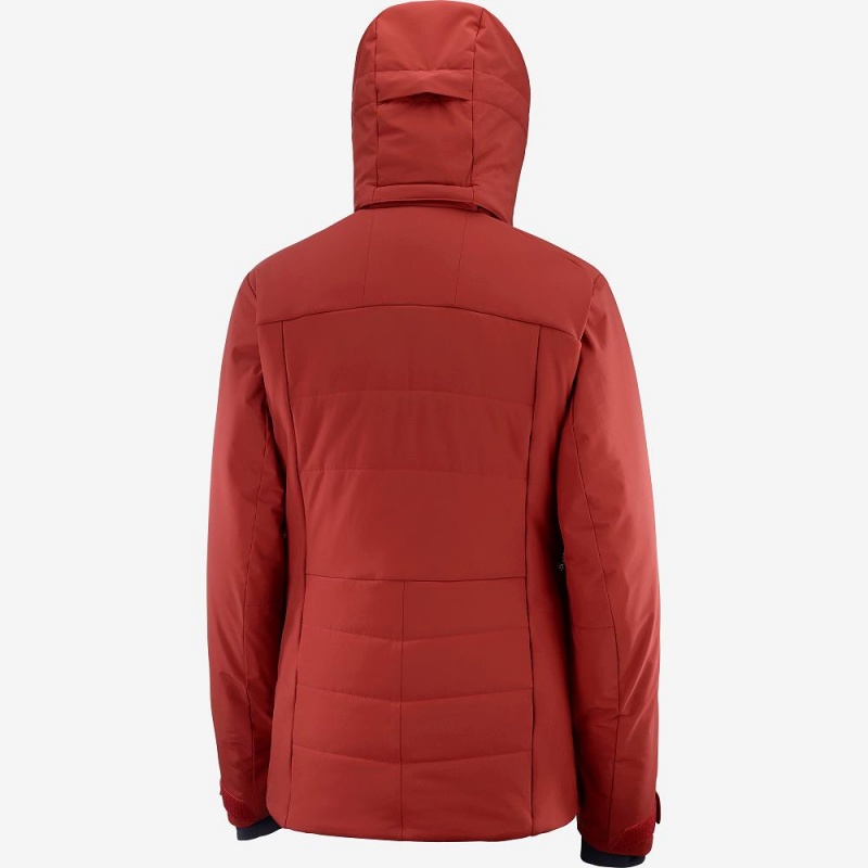 Salomon Prevail Jacket W Skijacken Damen Rot | 64072-DBOQ